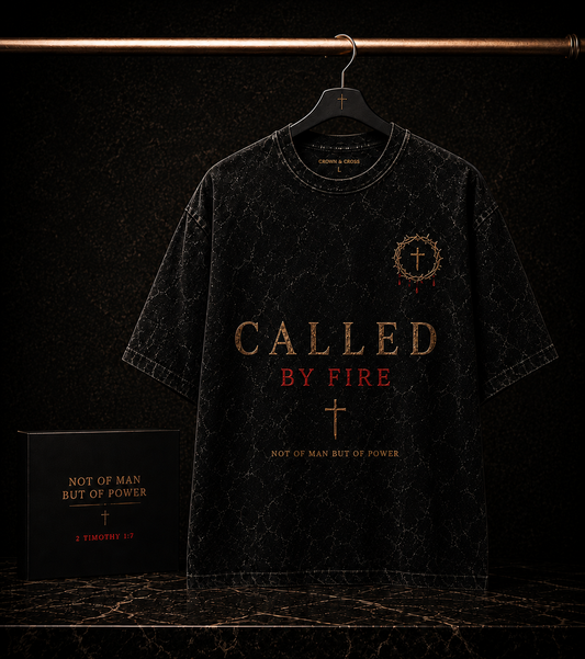 Called By Fire Tee — Washed Black